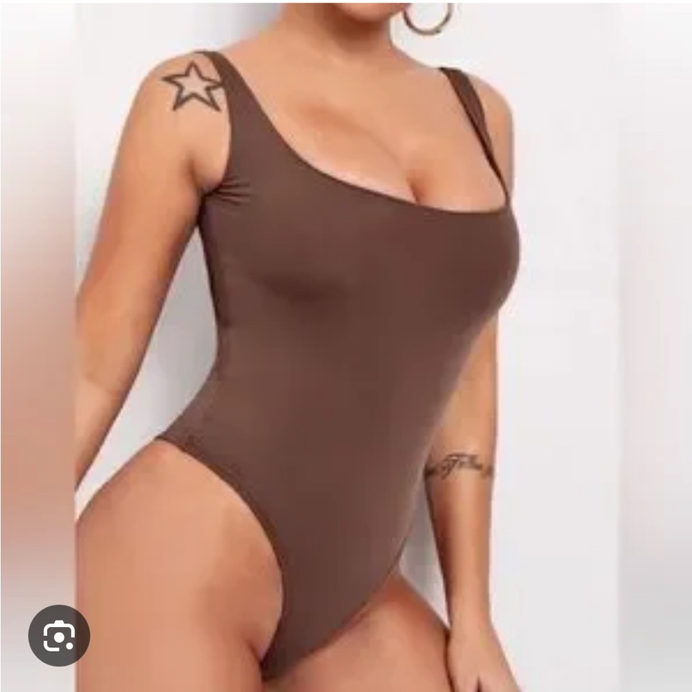 SHEIN Brown Bodysuit